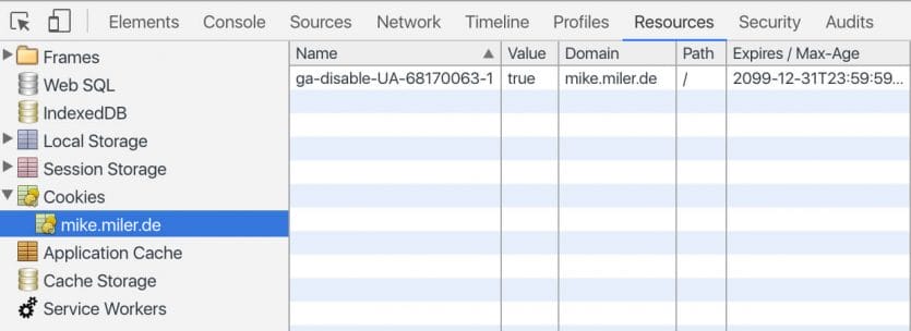Google Opt-Out Cookie