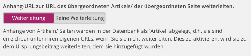 Weiterleitung von Medien Seiten auf Beitrag in WordPress